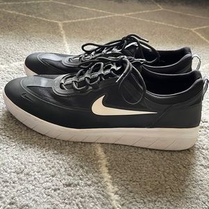 White and black Nyjah Huston Nike Sneakers
